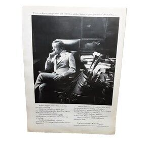 1971 Walter Hagen Golf Clubs Original Print Ad